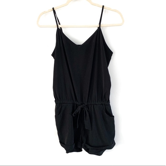 J. Crew Pants - J. Crew Black Waist Tie Romper